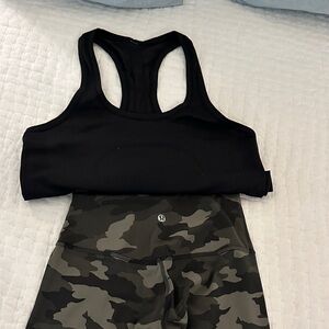 lululemon athletica Black and Camouflage Leggings